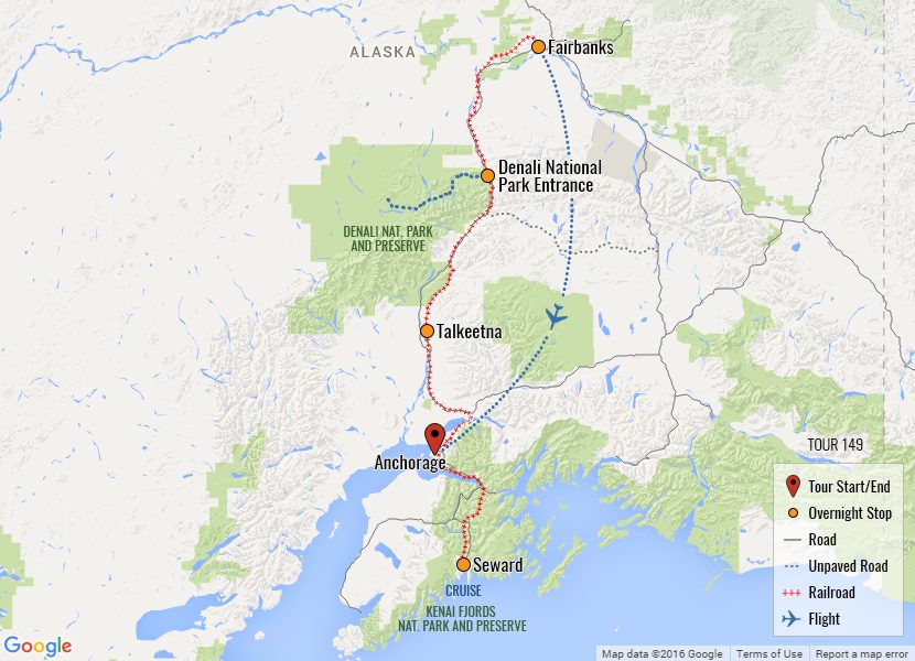 alaska railroad tours 2023