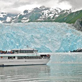 Kenai Fjords Tours gets up-close to the Aialik Glacier.