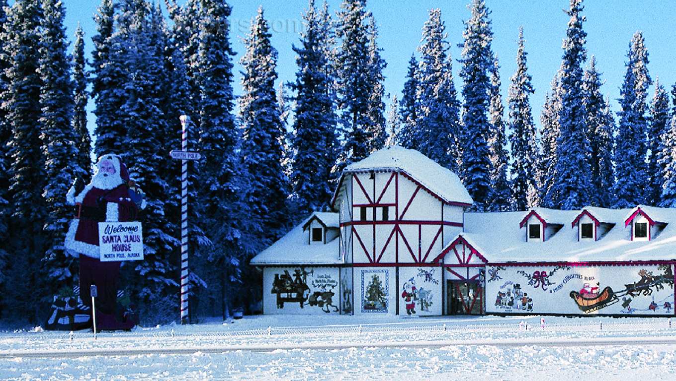 North Pole, Alaska Santa Claus House Alaska Winter Tours & Vacations