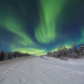 Northern Lights magic seen from the Dalton Highway.