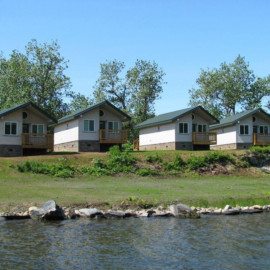 Kodiak Brown Bear Center lake front cabins.
