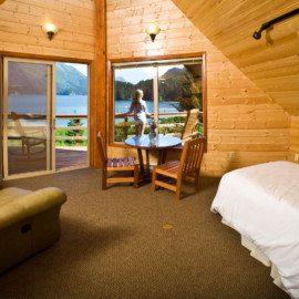 Tutka Bay Wilderness Lodge cozy guests cabins.