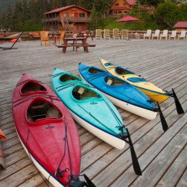 Tutka Bay Wilderness Lodge guided activities include kayaking.
