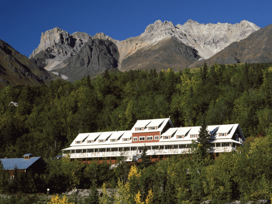 Panoramic view of Kennicott Glacier Lodge