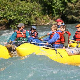 Rafting the upper Kenai River form Kenai Riverside Lodge