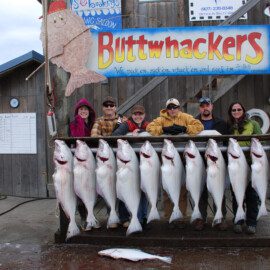 Nice catch brought in on a full day halibut charter from Homer.