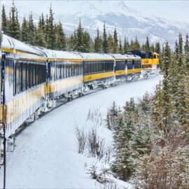 Alaska Railroad Winter Train, a scenic journey not to be missed.