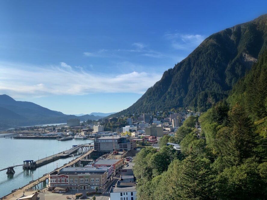 a view of downtown Juneau, Alaska