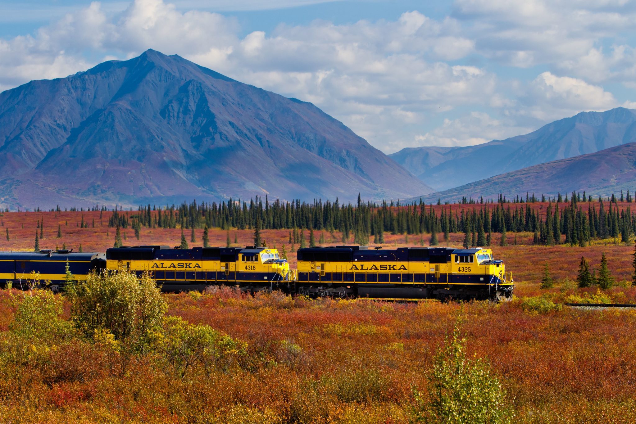 train trips across alaska