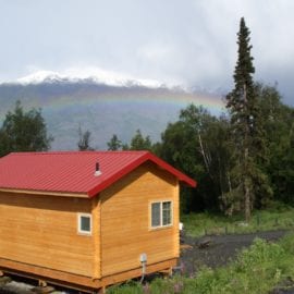View from Knik River Lodge cabin