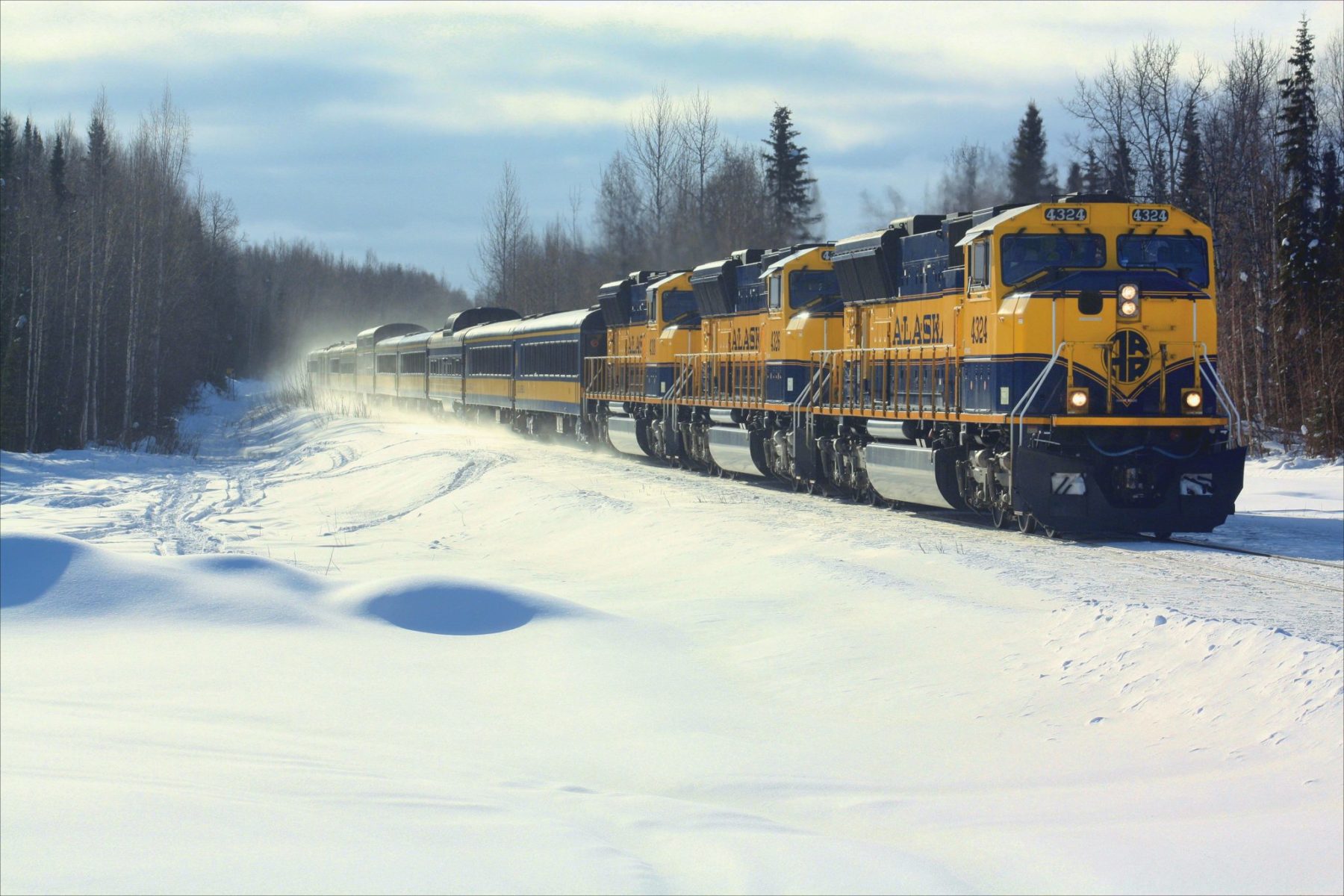Alaska Train Tour Anchorage to Fairbanks Fall, Winter Tour
