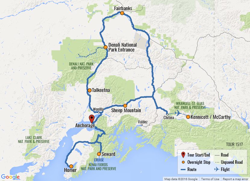alaska national parks tour