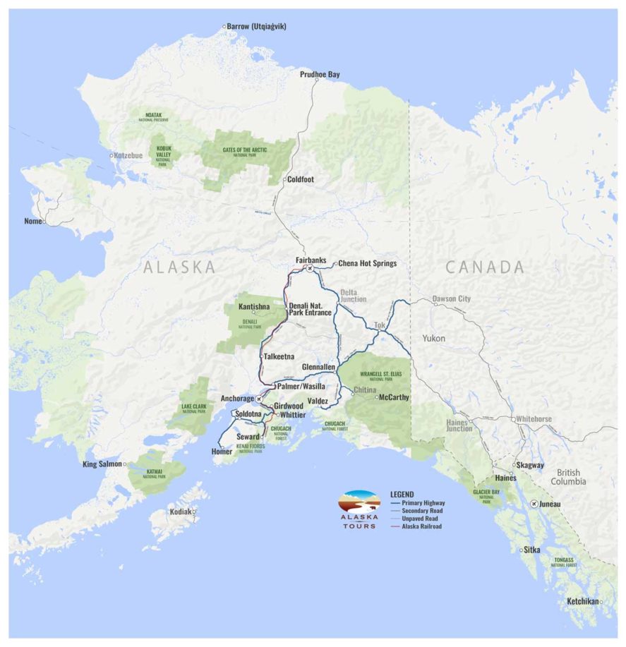 alaska road trip route