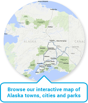 Alaska Map Alaska Travel Distances Travel Times Between Cities