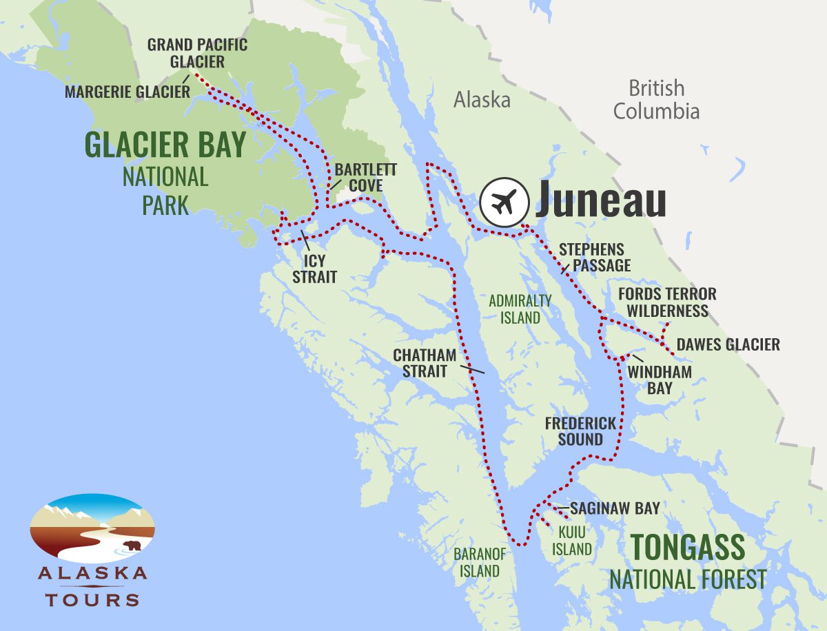 Alaska's Inside Passage Cruise Glacier Bay, Icy Strait, Kayaking