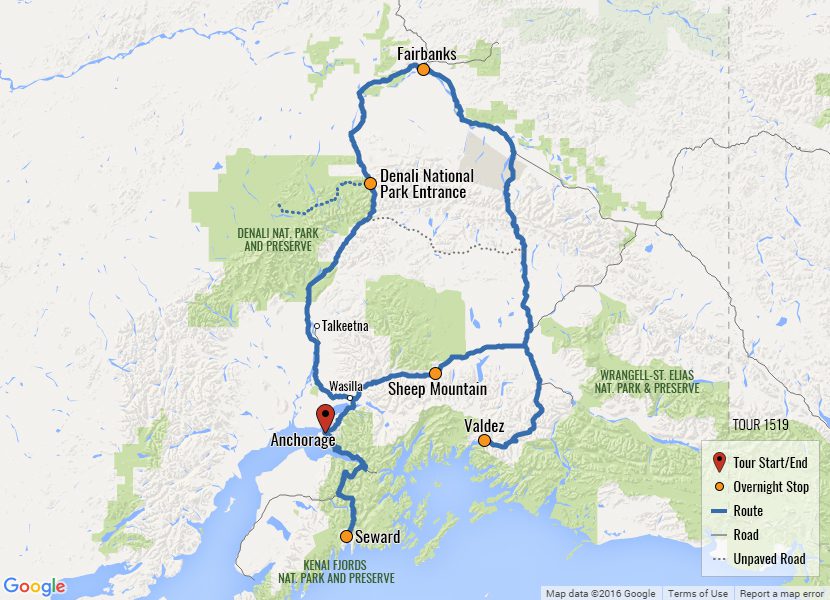 tour in alaska