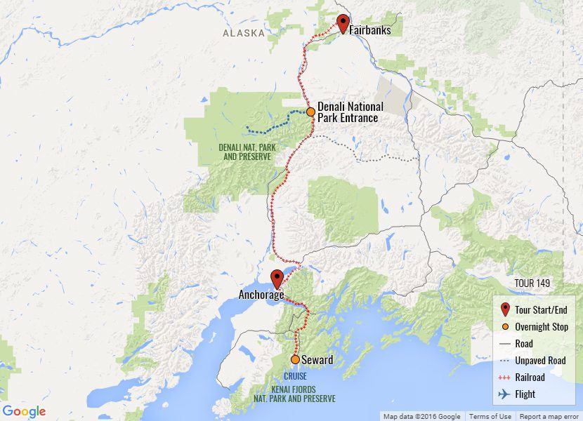 alaska rail and cruise packages