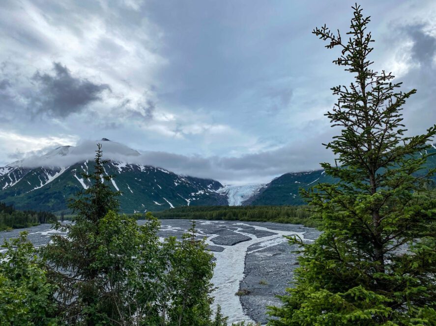 View of the Exit Glacier at Kenai Fjords National Park